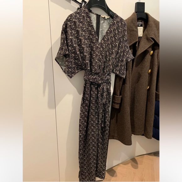 Vanessa bruno lelie printed crepe jumpsuit, S - Picture 1 of 5
